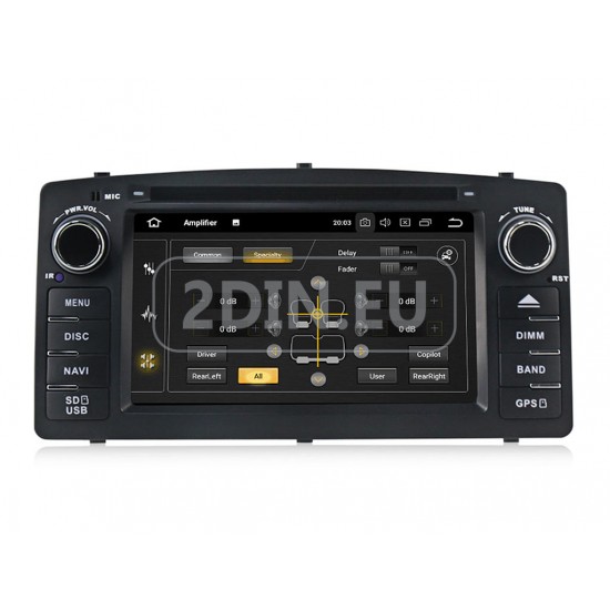 TOYOTA Corolla E120/E130 - МУЛТИМЕДИЯ / Навигация, CPU:8-Core, RAM:4Gb, Android DVD + DSP + CARPLAY + SIM